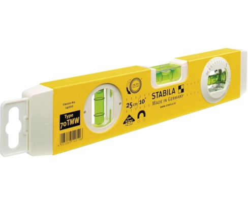 Уровень строительный магнитный тип 70TМW Stabila 14010 25 см с угломером