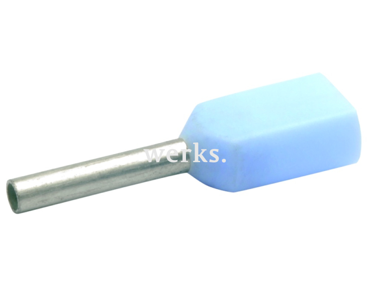 Наконечник втулочный голубой двойной изолированный 2х2,5 мм² Klauke KLK87310 100 шт.