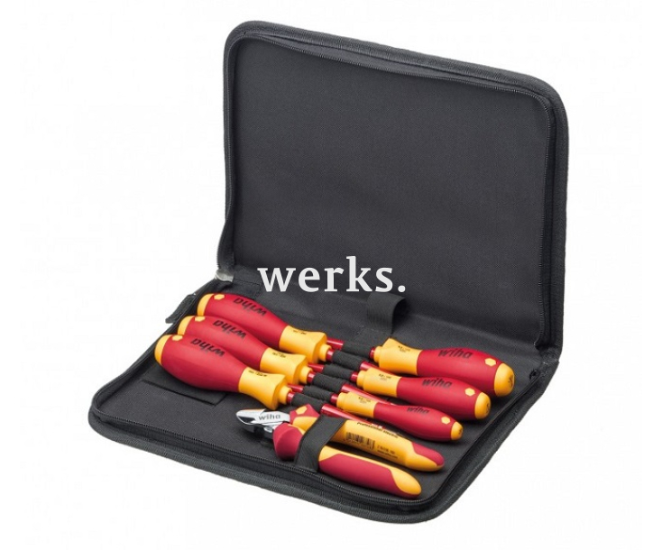 Набор инструментов для электриков в карманной сумке Wiha 9300-031 38020, 7 предметов