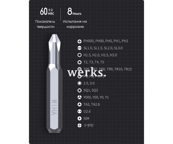 Набор бит с антистатической отверткой Wiha Xiaomi Zai Hause Anti-Static Z6901C4 41 предмет