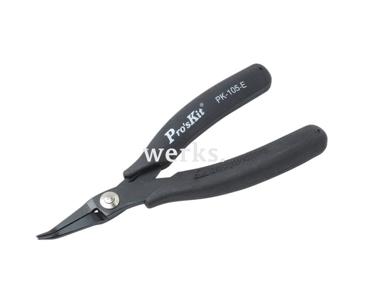 Длинногубцы прецизионные антистатические ProsKit 1PK-105-E
