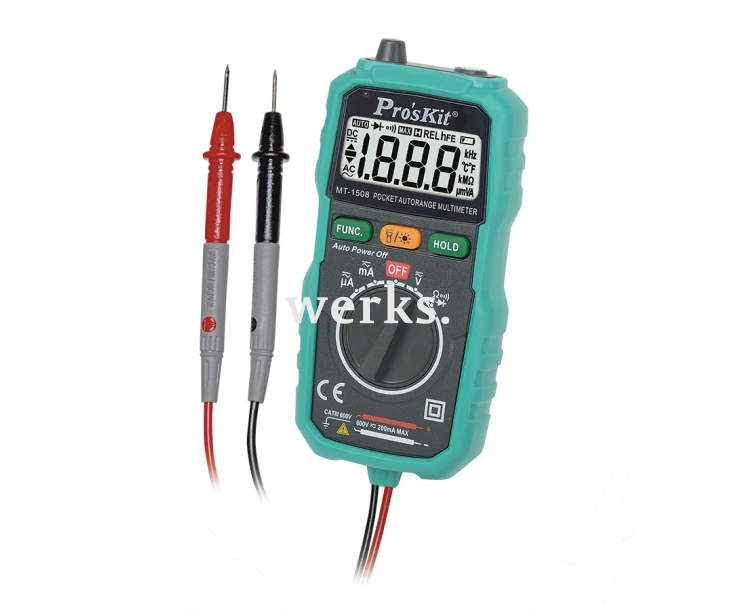 Мультиметр цифровой карманный ProsKit MT-1508