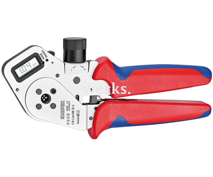 Инструмент цифровой для тетрагональной опрессовки точеных контактов Knipex KN-975263DG