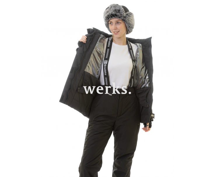 Зимняя женская куртка Brodeks KW208 красный (L)