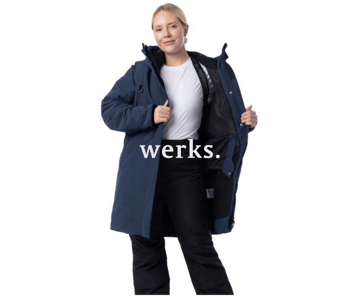 Женская зимняя куртка-парка Brodeks KW 258 синий (XS)