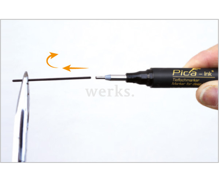 Маркер строительный Pica - Ink синий 150/41 для глубоких отверстий