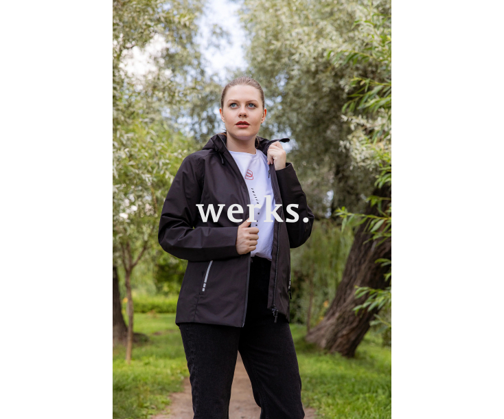 Женская летняя куртка-парка Brodeks KS238 черный (L)