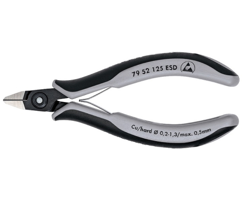 Прецизионные кусачки боковые для электроники антистатические ESD Knipex KN-7952125ESD