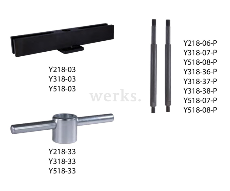 2 тяговых  штока 205 мм KUKKO Y318-36-P