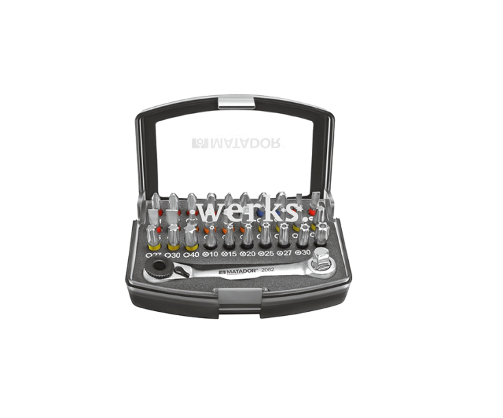 Набор бит с мини-трещоткой Matador 70520002 31 предмет