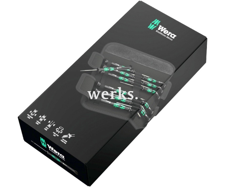 Набор отверток SL PH HEX Nut TORX-Plus PL Microstix для электронщиков Kraftform Micro 12 Electronics 1 Wera WE-073677