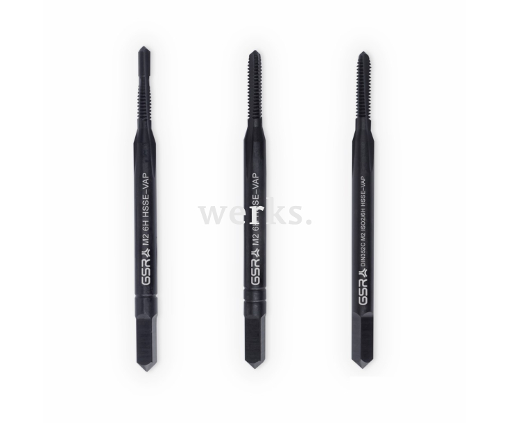 Ручные метчики набором DIN 352 HSSE-VAP M 2 Werks W.1626160