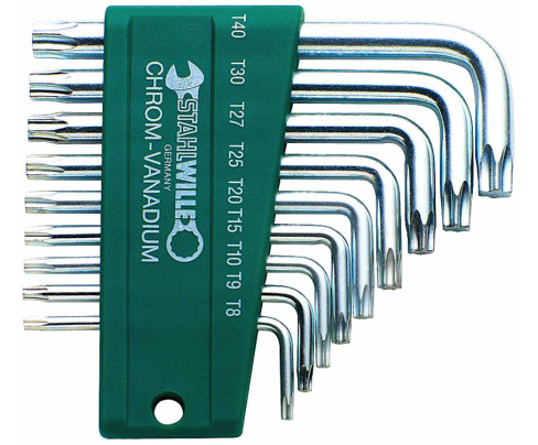 Набор штифтовых ключей TORX 10766/9 Stahlwille 96432202, 9 пр.