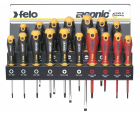 Набор отверток SL PH PZ TORX Felo Ergonic с отвертками VDE на стальной стойке 17 предметов 40091743
