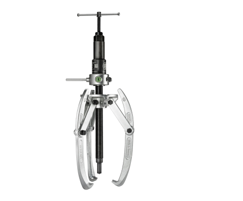 Универсальный трёхзахватный съёмник с шарнирными захватами  и длинным гидравлическим шпинделем (включая  механический шпиндель) KUKKO 47-2-B