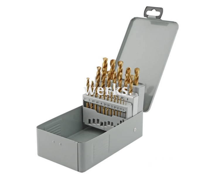 Набор свёрл DIN 338 HSS-G TiN 1,0-10,5 мм 24 шт GSR 08344200