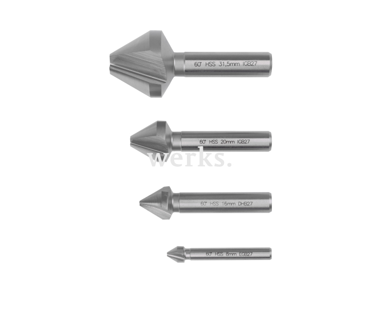 Зенкер CBN DIN334 C/60° HSSG 6,3 mm Werks W.8090126