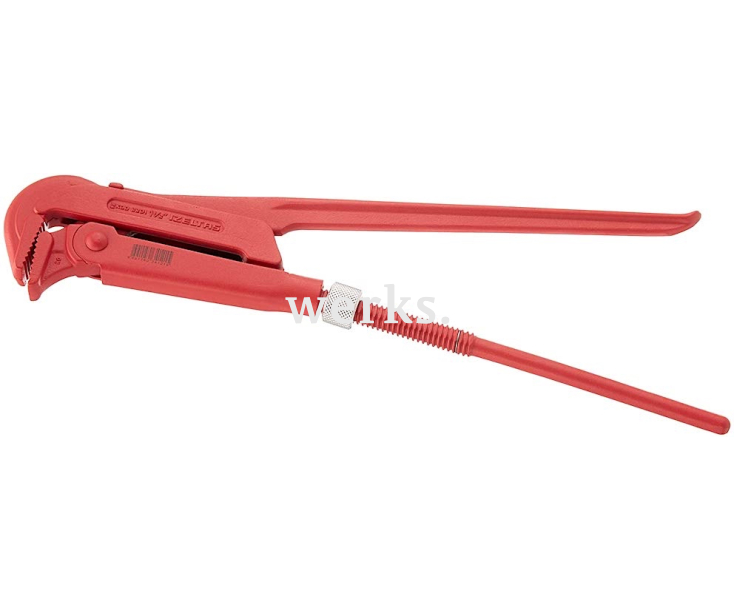 Ключ трубный рычажный 585 мм 2" с изгибом зева 85° Izeltas 2201100020