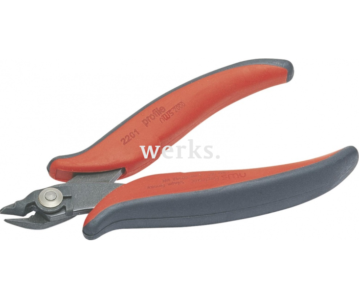 Бокорезы для электроники 128 мм NWS 2201-128 с изогнутыми на 21° лезвиями