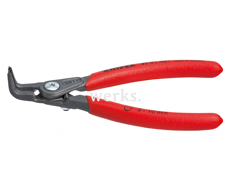 Прецизионные щипцы для внешних стопорных колец на валах Knipex KN-4941A01