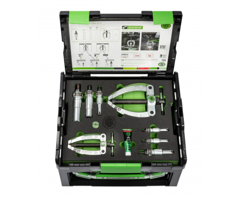 Набор с обратным молотком и контропорой, для демонтажа подшипников и установочных штифтов, KUKKO 28-C