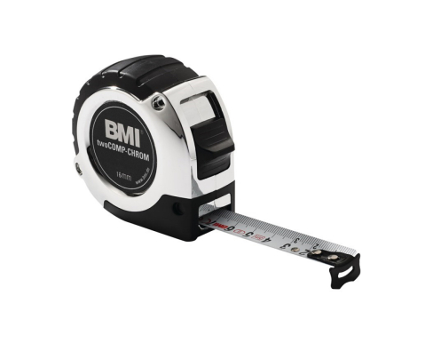 Рулетка измерительная карманная 3 м х 16 мм BMI twoCOMP CHROM 475341221
