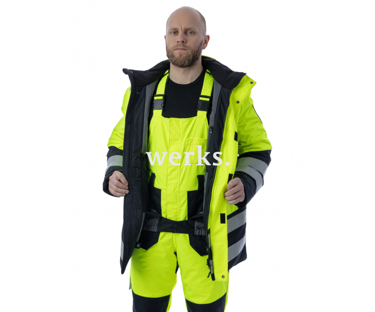 Зимняя мультизащитная куртка-парка Brodeks MW 29-83В желтый/черный (XL)