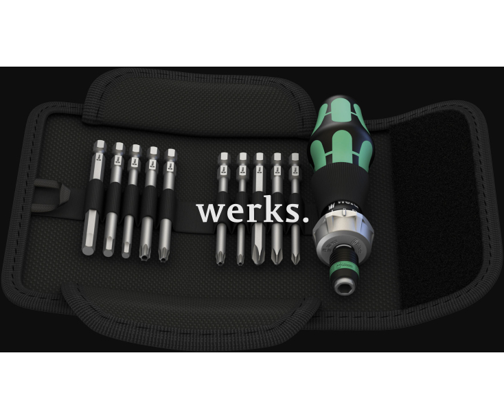 Kraftform Kompakt 41 Набор насадок SL TORX PH PZ с сумкой, Wera WE-134492