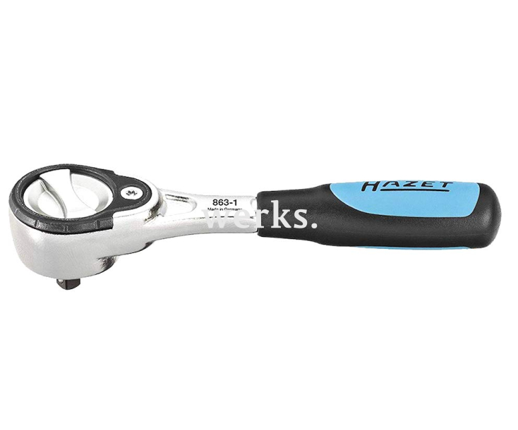 Трещотка реверсивная 1/4" 119 мм мелкозубчатая Hazet 863-1