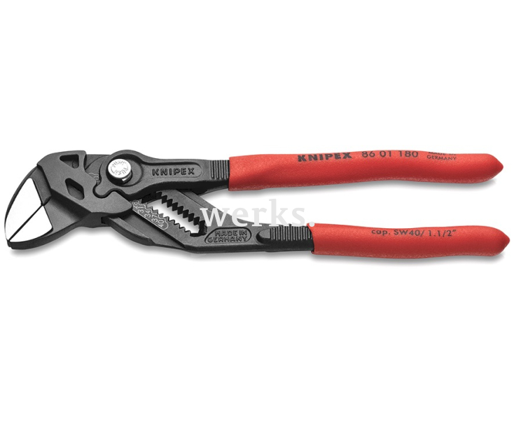 Клещи переставные-гаечный ключ фосфатированные, 180 мм Knipex KN-8601180