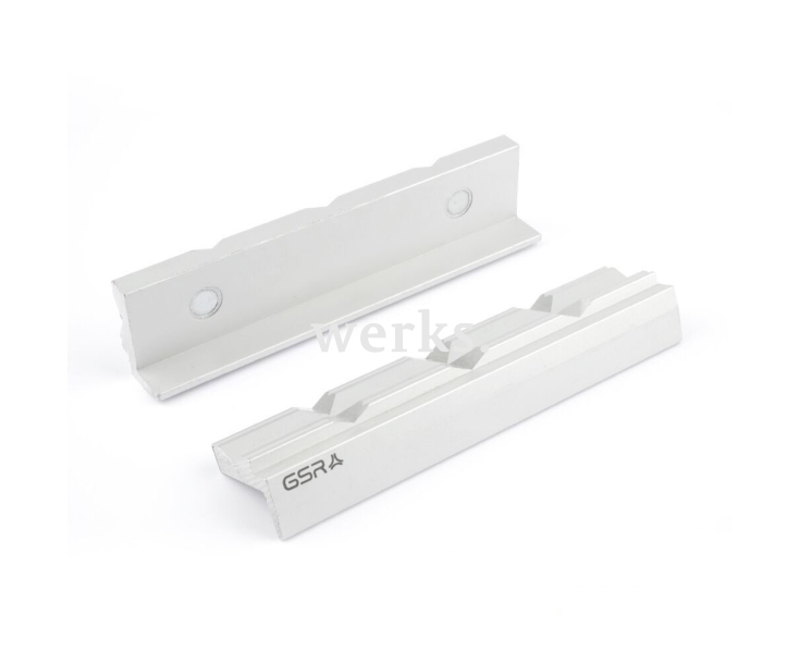 Губки для тисков Alu-призма, с магнитом 125 mm Werks W.1818250