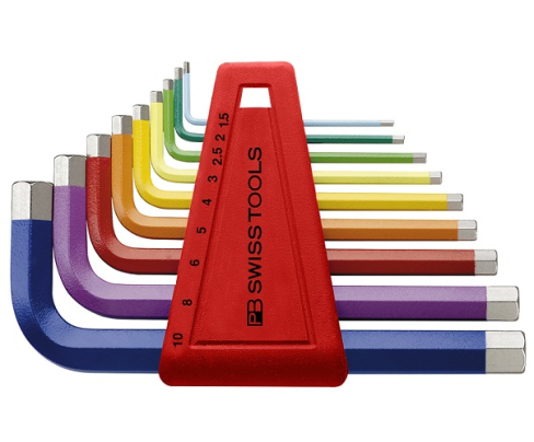 Набор штифтовых шестигранных ключей HEX PB Swiss Tools PB 210.H-10 RB 9 шт.