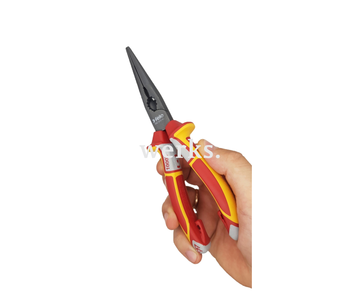 Длинногубцы прямые режущие VDE Felo 205 мм 58202040