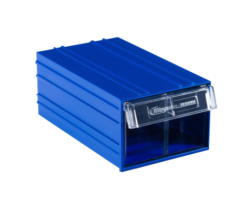 Пластиковый короб Стелла-техник С-2-синий-прозрачный , 140х250х100мм