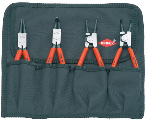 Комплект щипцов для стопорных колец, 4 предмета Knipex KN-001956