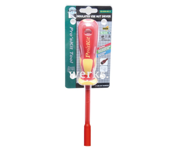 Отвертка-торцовый ключ диэл. ProsKit SD-800-M5.5 5.5х25