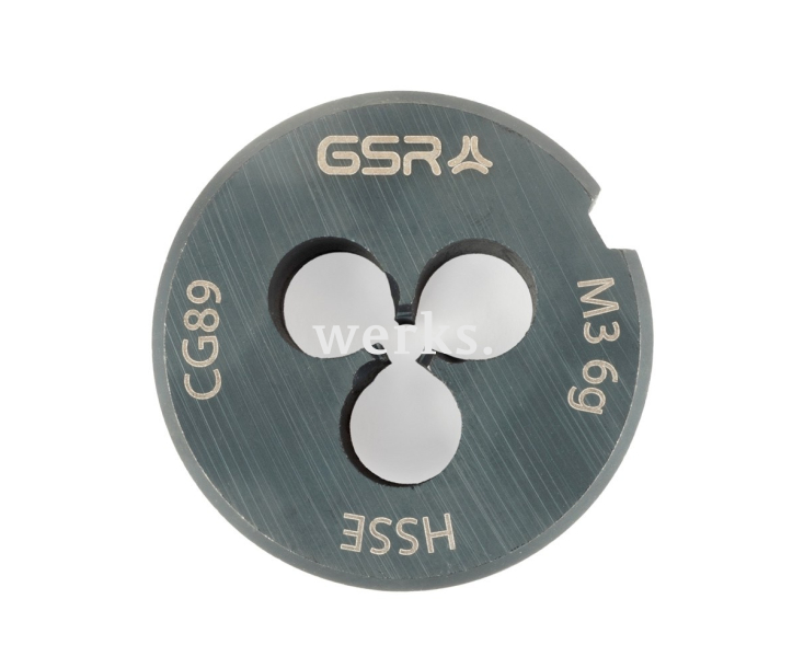 Плашка 25x9 B HSSE-VAP M 3 Silver Werks W.14542