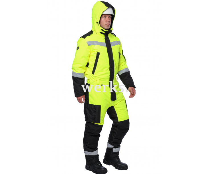 Зимний комбинезон Brodeks KW 505 желтый/черный (XXXL)