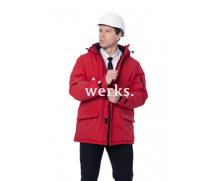 Зимняя куртка-парка Brodeks KW204 красный (S)