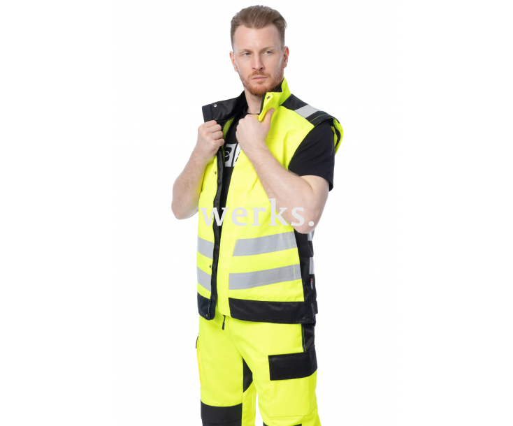 Сигнальная куртка Brodeks KS225 желтый/черный (S)