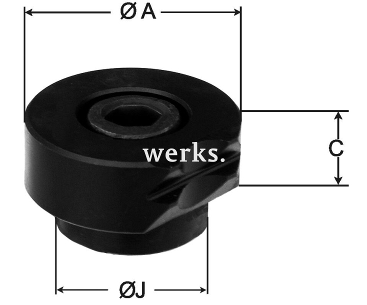 Поворотные зубчатые вставки, размер 160, для захватов Röhm 166216