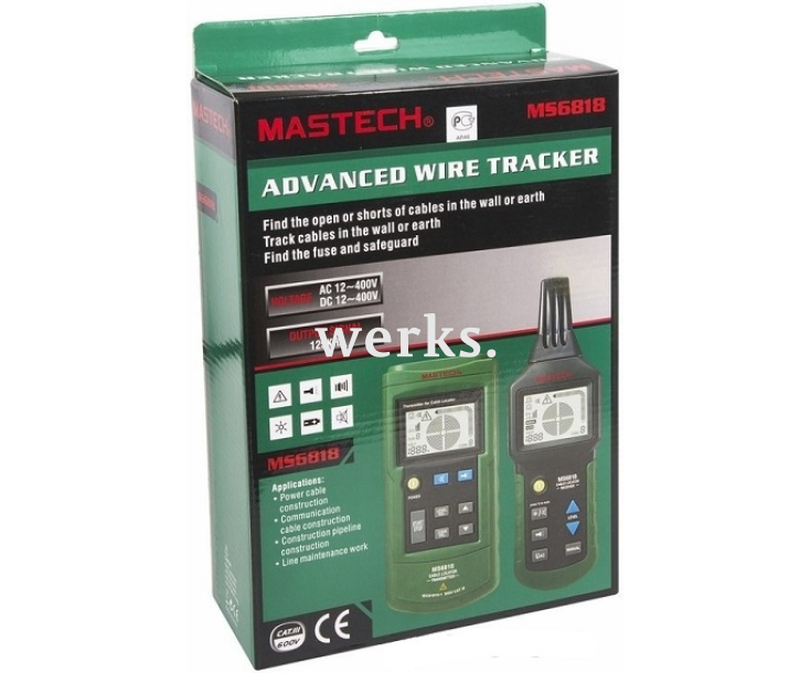 Тестер-детектор скрытой проводки Mastech MS6818