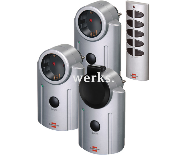 Розетки с пультом управления Brennenstuhl Primera-Line RC 2044 1507670 4 предмета