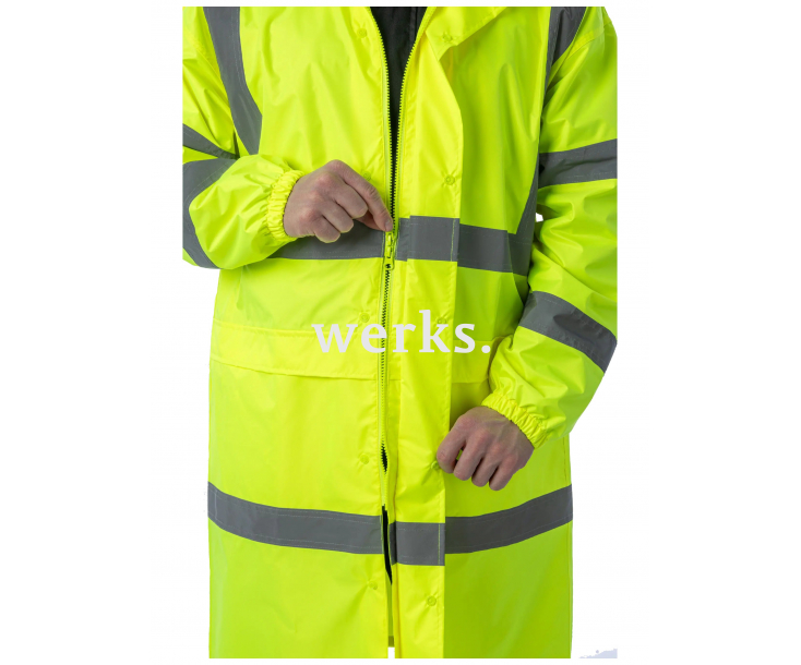Сигнальный плащ-дождевик Brodeks KS252 желтый (L)