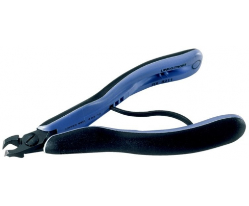 Кусачки концевые с короткой головкой косые 134,5мм 0,2-1,2мм Flush Lindstrom RX 8211