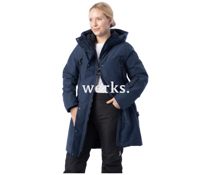 Женская зимняя куртка-парка Brodeks KW 258 синий (L)