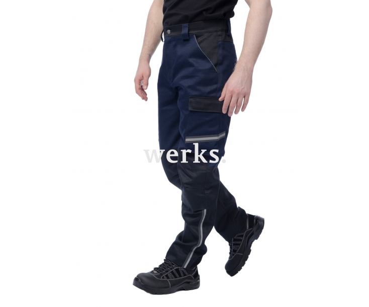 Брюки сварщика Brodeks FS38-01 т.синий/черный (54)