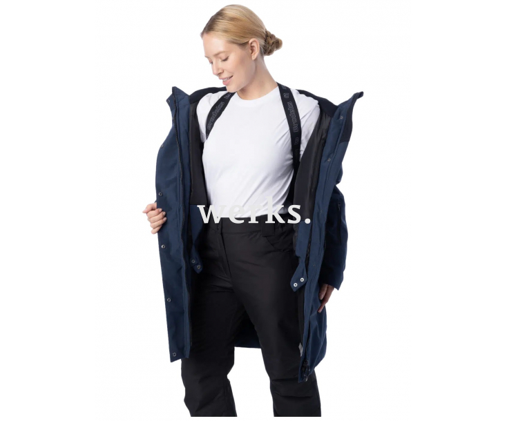 Женская зимняя куртка-парка Brodeks KW 258 синий (L)