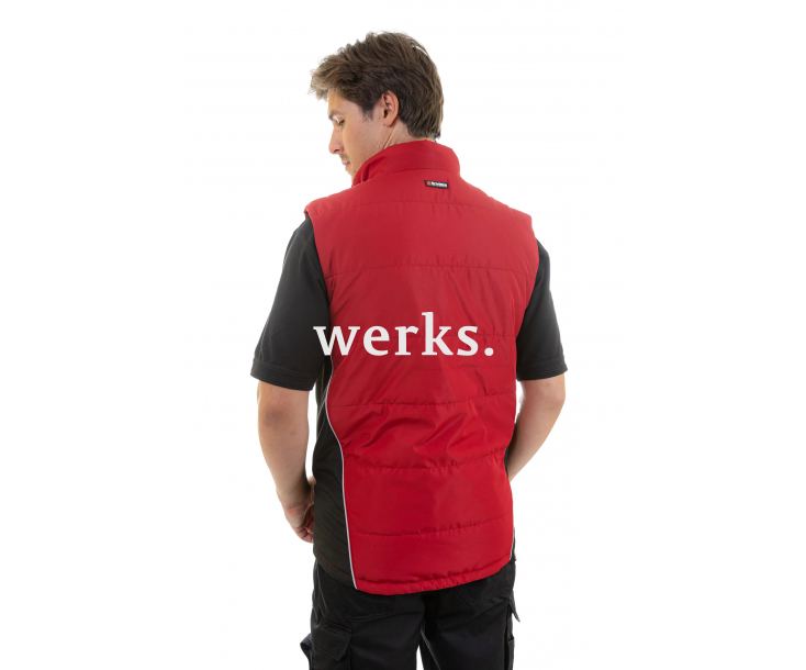 Жилет утепленный Brodeks KW101 красный/черный (XXXL)