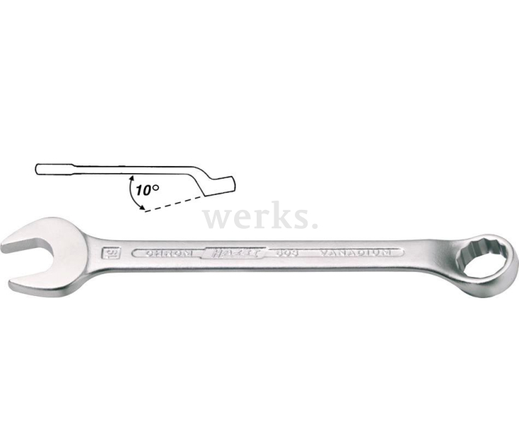 Ключ гаечный комбинированный 603 30 мм Hazet 603-30